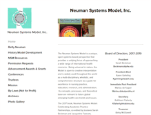 Tablet Screenshot of neumansystemsmodel.org